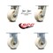 Service Caster 5 Inch Kingpinless Nylon Wheel Caster Swivel Locks 2 Rigid, 2PK SCC-KP30S520-NYR-BSL-2-R-2 - alternate 6
